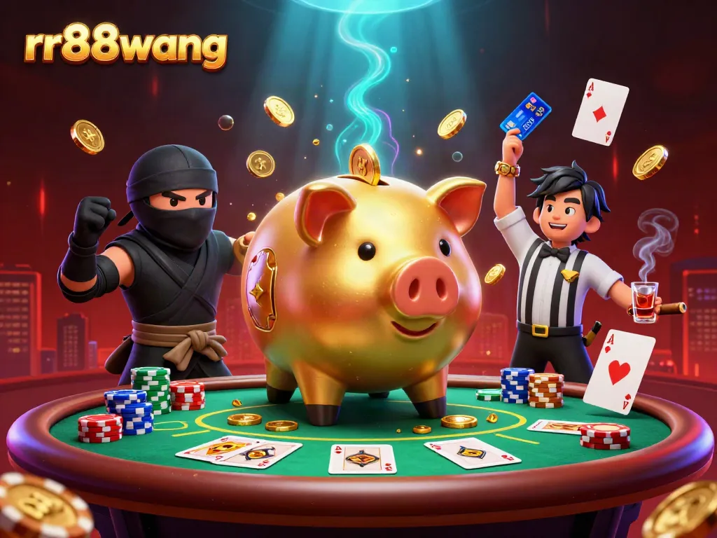 Engage with the thrilling gameplay at rr88wang featuring a dynamic casino scene with vibrant characters and elements.