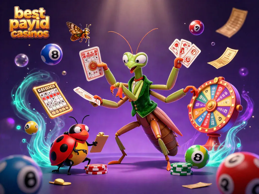 Experience the thrill of the best payid casinos with vibrant casino elements and dynamic characters.