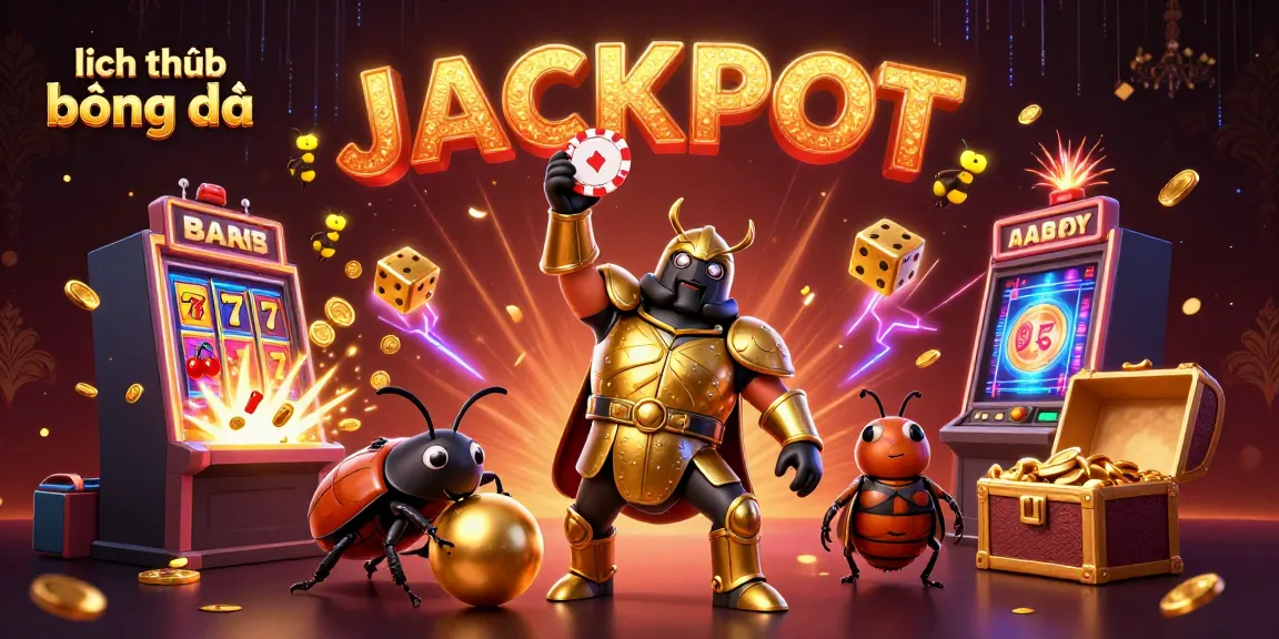 Check out the jackpot scene featuring exciting 3D cartoon elements related to lịch thi đấu bóng đá.